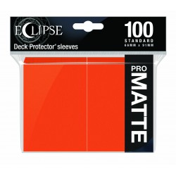 Ultra Pro Sleeve Eclipse Matte - Pumpkin Orange (100 Sleeves)